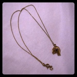 Fortune cookie necklace